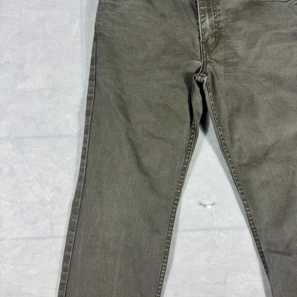 Levi's 511 Men's Straight Leg Jeans Charcoal Gray Denim Zip Fly 5-Pocket W33 L32